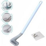 Uravas Store Bakgelal Ergonomik Golf Sopası Tasarımlı Silikon Temizlik Fırçası (Mavi)