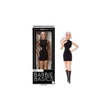 Uravas Store Barbıe Basıcs™ Ikonik Koleksiyon Bebekler - Sarışın Barbie Basics Koleksiyona Uygun Bebek, Siyah Elbisesi ve Gladyatör Çizmeleriyle Sarı Saçlı Model 02 JBH71