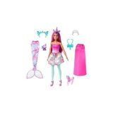 Uravas Store Barbie™ Dreamtopia Bebek ve Aksesuarlar Barbie Bebek ve Evcil Hayvanları, Kıyafetli Bebek, Deniz Kızı Kuyruğu ve Etek HLC28