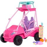 Uravas Store Barbie Mysteries: Beach Detectives Oyun Seti, Oyuncak Plaj Arabası ve Plaj Sandalyesi ile Havlu Dahil 10'dan Fazla Aksesuar, JFV68