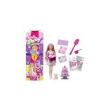 Uravas Store Barbie Parti Paketi Bebek ve Aksesuarlar, Minik Dostumun Doğum Günü Serisi Doğum Günü Fiyonkları Seti ve Renk Değişimi ile Pasta Süsleme Etkinliği Dahil 10 Sürpriz, JFG70