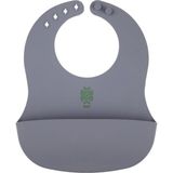 Uravas Store Been Silicone Baby Bib - Silikon Mama Önlüğü, Gri