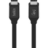 Uravas Store Belkin Usb4 USB C - USB C Kablosu 2,6 Ft (100 W'a Kadar Güç Sağlama, 40 Gb/sn Veri Aktarım Hızı ve Thunderbolt 3, USB 3.2 ve Daha Fazlası ile Geriye Dönük Uyumluluk ile USB If Sertifikalı)