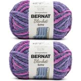 Uravas Store Bernat Battaniye Ekstra Mor Gün Batımı Ipliği - 2'li Paket 10,5 OZ/300 G - Polyester - #7 Jumbo - 97 Yard - Örgü, Tığ Işi, El Sanatları & Amigurumi