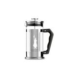 Uravas Store Bialetti - Preziosa French Press: Yaklaşık 1l Kapasiteli Kahve Hazırlayıcı - 18/10 Paslanmaz Çelik Gövde - Bulaşık Makinesinde Yıkanabilen Borosilikat Cam Sürahi - Paslanmaz Çelik Filtre Sistemi