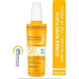 Uravas Store Bioderma Photoderm Spray Invisible SPF50+ Tüm Ciltler Için Sprey Formda Yüksek Korumalı Güneş Kremi 200 ml