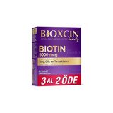 Uravas Store Bioxcin Biotin 5000 Mcg | Saç ve Tırnak Sağlığı Için Biotin + Çinko | Yorgunluk ve Enerji Metabolizması Desteği | 90 Tablet | Şeker ve Gluten Içermez