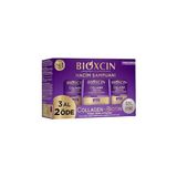 Uravas Store Bioxcin Collagen &amp; Biotin Hacim Şampuanı | 3 x 300 ml | Ince Telli ve Hacimsiz Saçlar Için | Hidrolize Kolajen + Biotin + Biocomplex B11