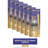Uravas Store Bioxcin Kaş ve Kirpik Serumu, Kolajen, Hyaluronik Asit, Hint Yağı, Keratin Peptidleri, 6 Adet