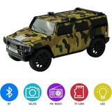 Uravas Store Bluetooth Hoparlör Jeep Araba Tasarımlı Haki Renk 8 Watt Tws Müzik Çalar Fm Radyo USB Sd Kart