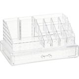 Uravas Store Box Up Diamond Klasik Çekmeceli Organizer Şeffaf Polistren Orta Boy