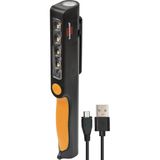 Uravas Store Brennenstuhl LED Lamba/kullanışlı LED Pil Clipleuchte (Çalışma Lambası Akkubetrieben, Dahil Dönebilen Clip Mıknatıslı) Renk: Siyah/sarı, 1 Adet, 1175890