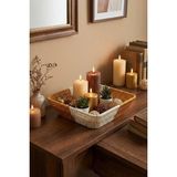 Uravas Store Buffer Kare Çift Renkli Plastik Rattan Sepet, Çok Amaçlı Banyo ve Mutfak Düzenleyici, Yıkanabilir Organizer, 23.5X23.5X7.5 cm
