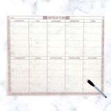 Uravas Store Buffer® Şeffaf Kendiliğinden Yapışkanlı Kalemli Haftalık Planlayıcı 40CM-50CM