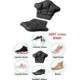 Uravas Store Bunyon 5 mm Unisex Ortopedik Spor Ayakkabı Topuk Vurma Önleyici Daraltma Kumaş Topuk Koruyucu Yastığı Pedi