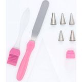 Uravas Store Busstier Çok Amaçlı Pasta Süsleme Seti 9 Parça 5 Duy Krema Torbası Adaptörü Spatula Silikon Fırça ile Kek Cupcake Kurabiye Dekorasyon Malzemeleri Profesyonel Pastacılık Seti