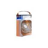 Uravas Store Buzlu Vantilatör Mini Fan 5 Spreyli Su Püskürtmeli 600 ml Buhar Makinesi Nemlendirici Mini Klima Rgb