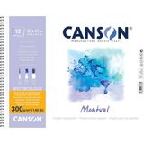 Uravas Store Canson Montval Eskiz ve Resim Defteri, Spiralli, 12 Sayfa, 32X41, 300G