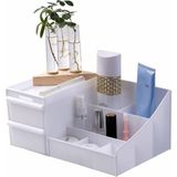 Uravas Store Çekmeceli Beyaz Organizer – Çok Bölmeli Masaüstü ve Makyaj Organizeri, Kozmetik, Ofis ve Banyo Düzenleyici, Dayanıklı Plastik, Modern Tasarım
