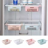Uravas Store® Çok Amaçlı Uzayıp Kısalabilir Buzdolabı Düzenleyici Sepeti Rafı