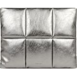 Uravas Store Comfyable Puffy Dizüstü Bilgisayar Kılıfı 13 Inç 14 Inç, Kadınlar Için Puffer Laptop Taşıma Çantası, MacBook Air M3 2024 M2 M1 ile Uyumlu Yastık Kılıfı, MacBook Pro 13'ü 14 Inç, Pu Deri Kapak, Gümüş