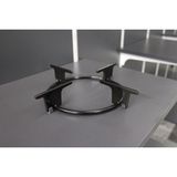Uravas Store Cook-Lab 1 Ad Bosch Vestel Uyumlu Emayeli Cam Ocak Izgarası (Çember Çapi 16,5 - Bacaktan Bacağa 23,5 Cm) Siyah