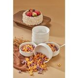 Uravas Store Cooker Emboss 6'lı 12 cm Porselen Joker Kase Çorba Kahvaltılık Ikramlık Çerezlik Set