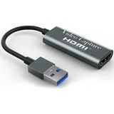 Uravas Store Coverzone 4K USB 3.0 Video Capture Görüntü Yakalama Adaptörü USB 4K 1080P Akış Öğretim Video Konferans Veya Canlı Yayın Için Oyun Yakalama Kartı (Hdmı Aktarma Için Kullanılmaz)