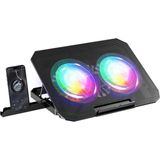 Uravas Store Coverzone Telefon Tutuculu Profesyonel Dizüstü Bilgisayar Notebook Soğutucu Laptop Stand Işıklı Oyuncu Laptoplarına Özel 2 Büyük Fanı Ile Hızlı Soğutma 2 USB Giriş N33