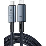 Uravas Store Daytona ZR851 240W USB 4.0 40GBPS 8k Thunderbolt Görüntü Aktarım ve Hızlı Şarj Kablosu 2 Metre