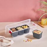 Uravas Store Deconox 1 Adet Büyük Boy Buzdolabı Içi Düzenleyici Organizer - Geniş ve Kulplu Şeffaf Saklama Kutusu - Mutfak, Kiler ve Dolap Için (33 x 13 x 8 Cm)
