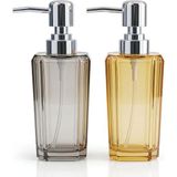 Uravas Store Deconox 1 Adet Premium Akrilik Sıvı Sabunluk - Kristal Kesim Şık Banyo ve Mutfak Sabunluğu (Asorti Renk/model Gönderimi) (Uzun Model)