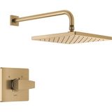 Uravas Store Delta Faucet Modern Raincan Kare Tek Fonksiyonlu Duş Vanası Trim Kiti Altın, Duş Bataryası Seti, Yağmur Duş Başlığı Altın, Delta Duş Takımı, Şampanya Bronz T14268-CZ-PP (Vana Dahil Değildir)