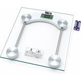 Uravas Store Dijital - Pilli Kare Banyo Baskül Terazi Tartı LCD Ekran 180KG/0.1G 30X30CM İ11-025 (5047)