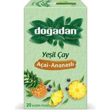 Uravas Store Dogadan Yeşil Çay Açai Ananaslı Bardak Poşet Çay x 4 Adet