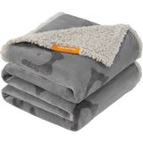 Uravas Store Feandrea Su Geçirmez Köpek Örtüsü, Sherpa Polar Evcil Hayvan Örtüsü, Orta ve Büyük Köpekler Için, Kediler, 152 x 127 Cm, Xl, Makinede Yıkanabilir, Çift Taraflı Koltuk Kılıfı, Gri PPB060G01