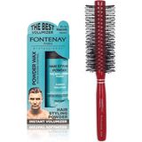 Uravas Store Fontenay Saç Şekillendirici Pudra Toz Wax Mat Effect Profesyonel Saç Fırçası 1016 2'li Set