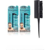 Uravas Store Fontenay Saç Şekillendirici Pudra Toz Wax Mat Effect X2 Profesyonel Topuz Fırçası Krepe 3043 3'lü