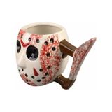 Uravas Store Freddy Krueger Jason Maskesi Tasarım Seramik Kupa, Kanlı Efektli, Bıçak Saplı, Korku Filmi Temalı Bardak
