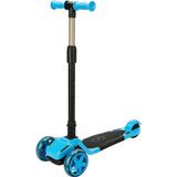 Uravas Store Furkan 3 Tekerlekli Katlanabilir Işıklı Scooter - Mavi