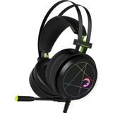 Uravas Store Gamepower Medusa USB Oyun Kulaklığı - 7.1 Sanal Surround Ses, 50 mm Sürücülü Kablolu LED Kulaklıklar, Konforlu Tasarım, 360 Mekansal Ses, Pc, Dizüstü Bilgisayar Için Gürültü Önleyici Mikrofon, Siyah