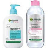 Uravas Store Garnier Micellar Kusursuz Makyaj Temizleme Suyu 400ML & Saf & Temiz Nemlendiren Temizleyici 250ML Cilt Bakım Seti