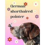Uravas Store German Shorthaired Pointer Sketchbook, Blank Drawing Book, Large Notebook For Drawing, Writing, Painting, Sketching Or DOODLING,120 Pages For Kids ,teens ,student And Adults