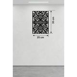 Uravas Store Gotham Temalı Ahşap Duvar Saati - 25X35 cm Lazer Kesim Dekoratif Saat