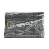 Uravas Store Gri Yuvarlak 35X50CM Bambu Ahşap Kirli Çamaşır Sepeti Seyyar Kapaklı Kumaş Çantalı Ip Kulplu (5047)