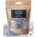 Uravas Store Gümüş Glitter Toz Sim, 75GR, Metalik, 1mm Altıgen Kesim, Polyester, Tırnak Sanatı Makyaj Epoksi Dekorasyon