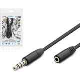 Uravas Store Hadron HDX1012 3.5mm Trrs 4 Kutuplu Aux Uzatma Kablosu 1.2 Metre, Mikrofon ve Ses Destekli Kulaklık Uzatıcı - Oyun Konsolu, Laptop ve Telefon Uyumlu (Siyah)