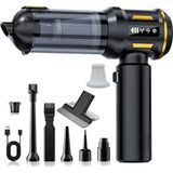 Uravas Store Hasuba Araç Süpürgesi 2in1 Kablosuz Güçlü Araç Süpürgesi ve Hava Üfleyici - 20000PA Turbo Vakum Gücü, 3 Kademeli Fırçasız Motor, 8000 Mah Şarjlı Mini El Süpürgesi, Hepa Filtreli Araba Temizlik
