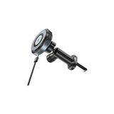 Uravas Store Havalandırmaya Takılan Telefon Tutucu Araç Tutucu ve Şarj Magsafe ile Uyumlu Kablosuz Şarj Özellikli Peteğe Takılıp Kilitlenebilen 15W Hızında Hızlı Mıknatıslı Premium Kalite 3A Şarjlı Araç Tutucu 034