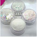 Uravas Store Hb Tasarım Glitter Jel Far Paleti 1 Beyaz Set, 21332HBTSARIM